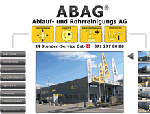 Tablet Screenshot of abag-sg.ch
